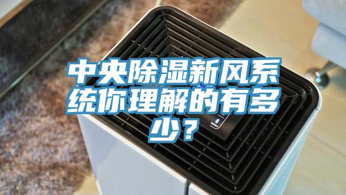 中央除濕新風(fēng)系統(tǒng)你理解的有多少？