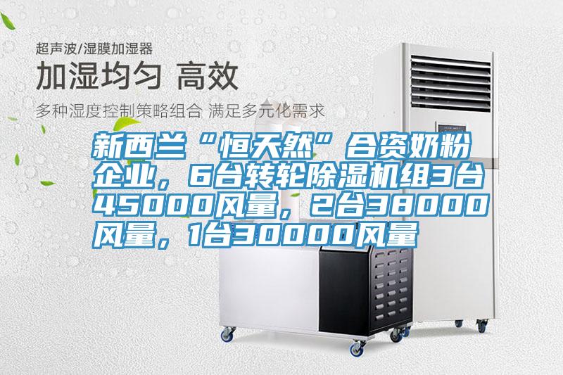 新西蘭“恒天然”合資奶粉企業(yè)，6臺轉輪除濕機組3臺45000風量，2臺38000風量，1臺30000風量