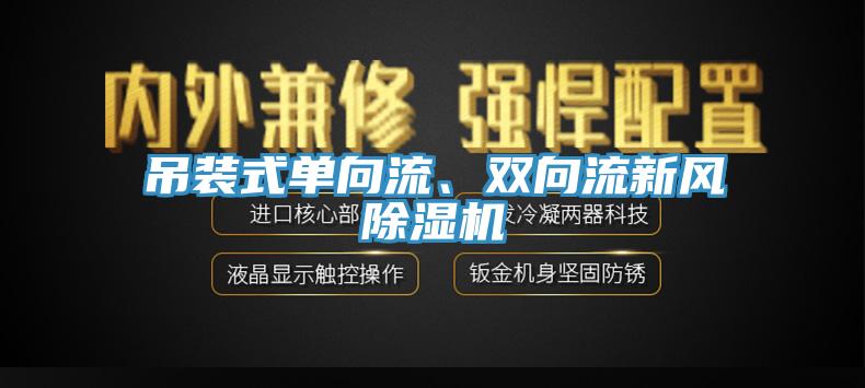 吊裝式單向流、雙向流新風除濕機