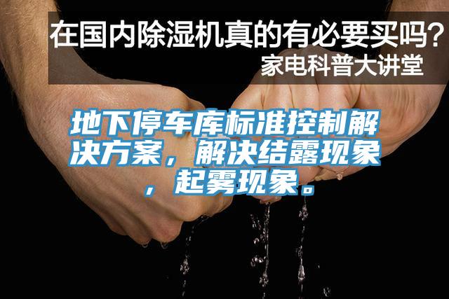 地下停車庫標準控制解決方案，解決結(jié)露現(xiàn)象，起霧現(xiàn)象。