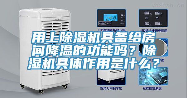 用上除濕機具備給房間降溫的功能嗎？除濕機具體作用是什么？