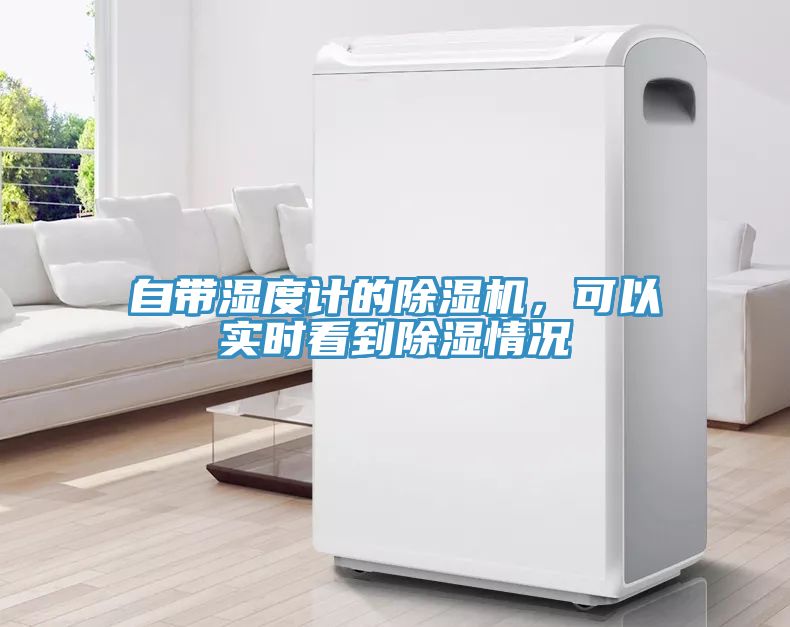 自帶濕度計的除濕機，可以實時看到除濕情況