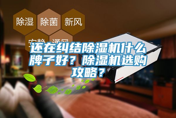 還在糾結除濕機什么牌子好？除濕機選購攻略？