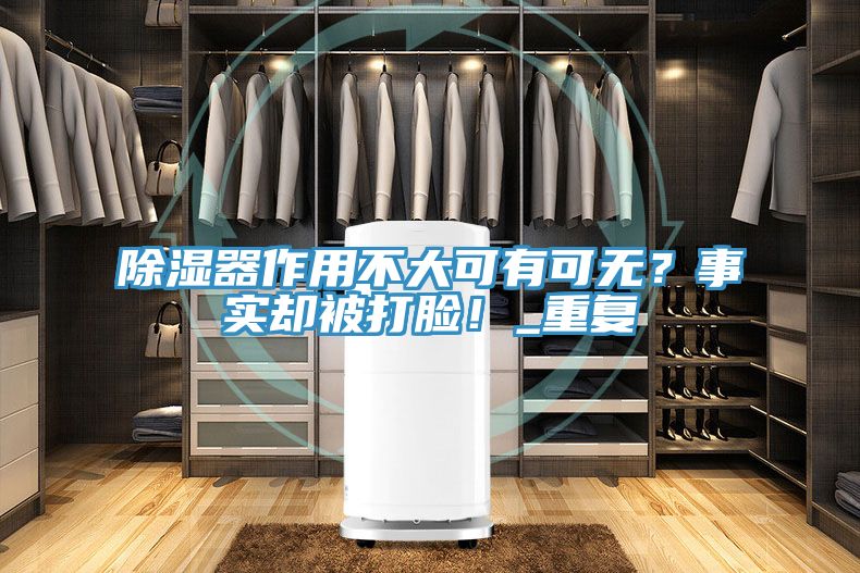 除濕器作用不大可有可無？事實卻被打臉！_重復