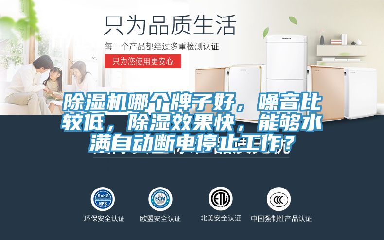 除濕機(jī)哪個(gè)牌子好，噪音比較低，除濕效果快，能夠水滿自動(dòng)斷電停止工作？