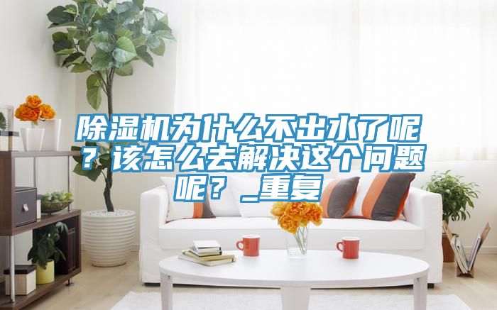 除濕機(jī)為什么不出水了呢？該怎么去解決這個(gè)問(wèn)題呢？_重復(fù)