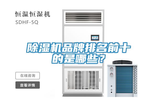 除濕機(jī)品牌排名前十的是哪些？