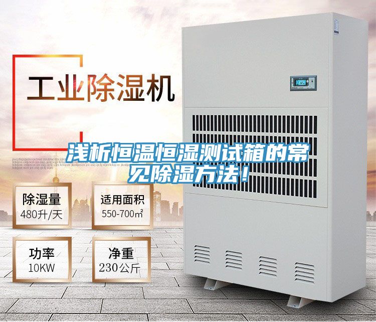 淺析恒溫恒濕測試箱的常見除濕方法！