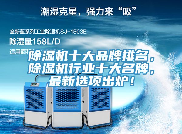 除濕機十大品牌排名，除濕機行業(yè)十大名牌，最新選項出爐！