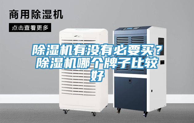 除濕機有沒有必要買？除濕機哪個牌子比較好
