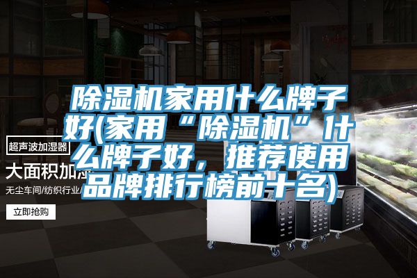 除濕機(jī)家用什么牌子好(家用“除濕機(jī)”什么牌子好，推薦使用品牌排行榜前十名)